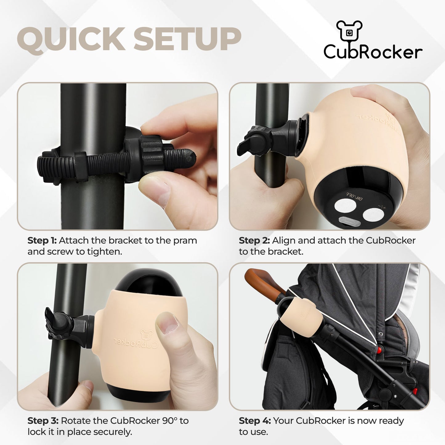 CubRocker - The Baby Pram Rocker