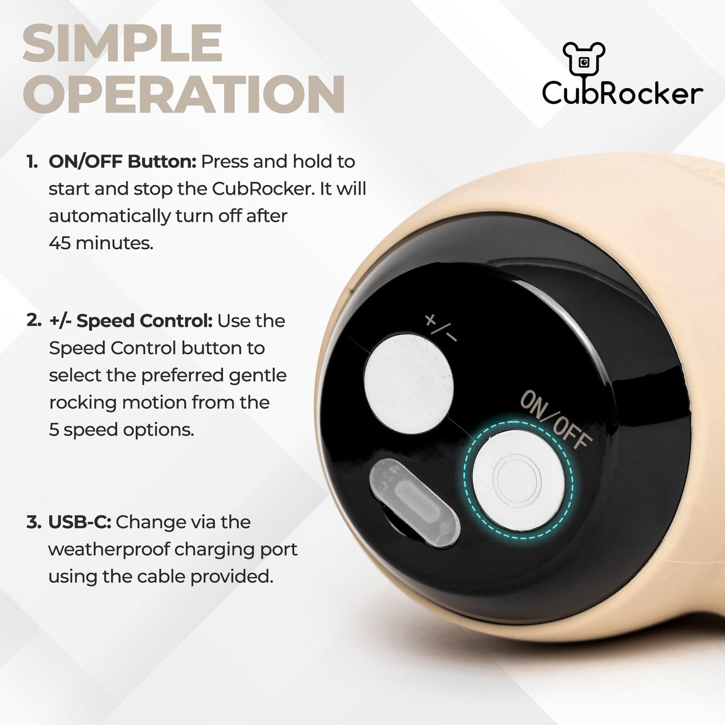 CubRocker - The Baby Pram Rocker